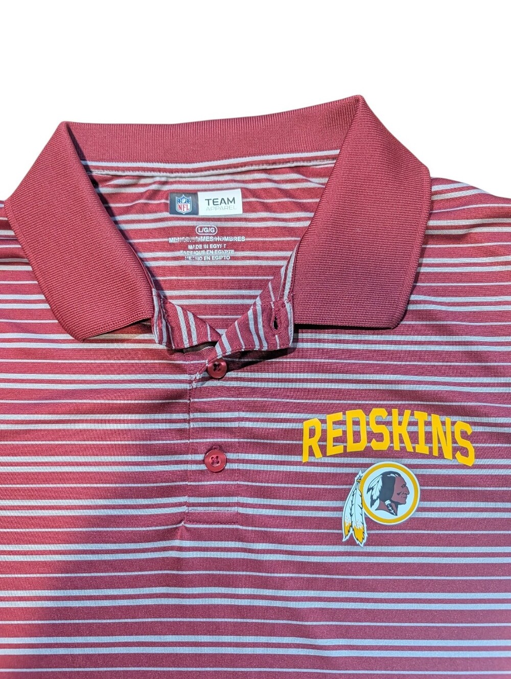 Washington Redskins Striped Polo